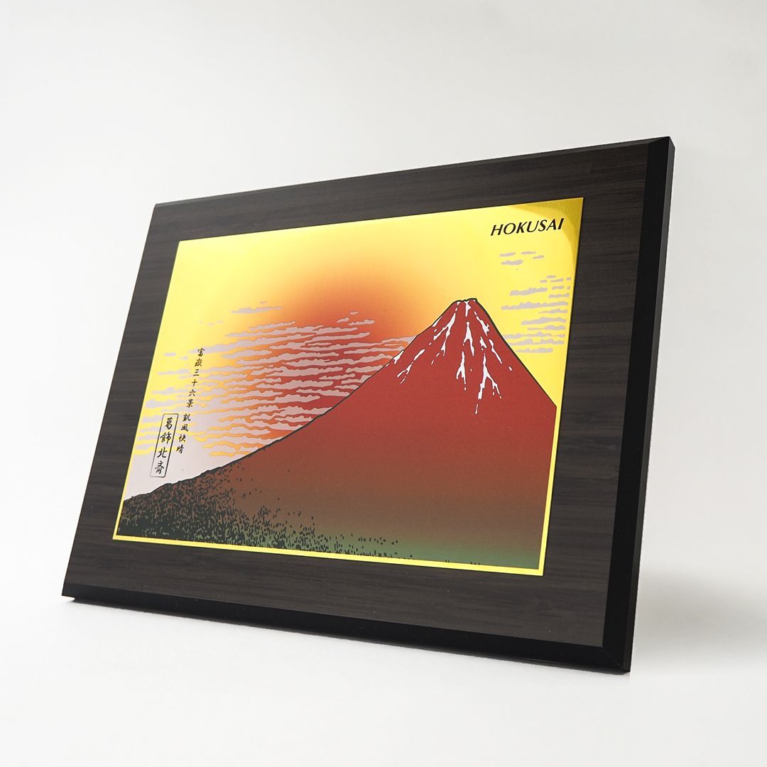 日本の名画 鑑賞用木製プレート絵画楯