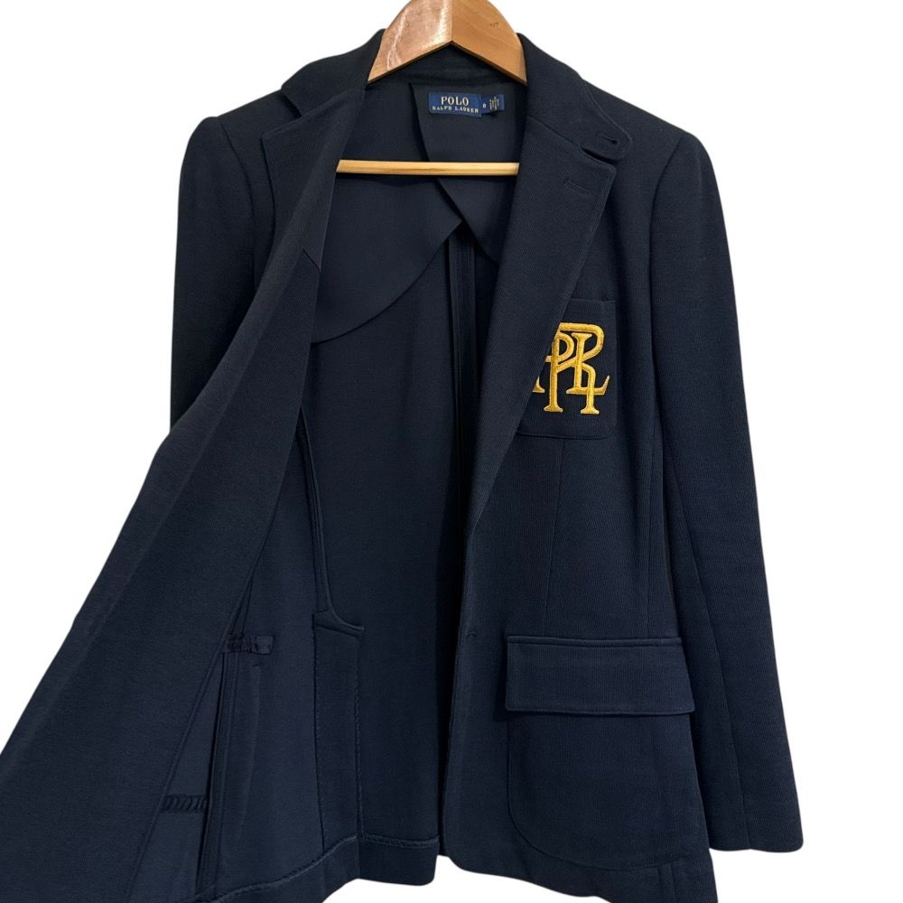 美品 POLO RALPH LAUREN ポロラルフローレン スウェット ブレザー 紺
