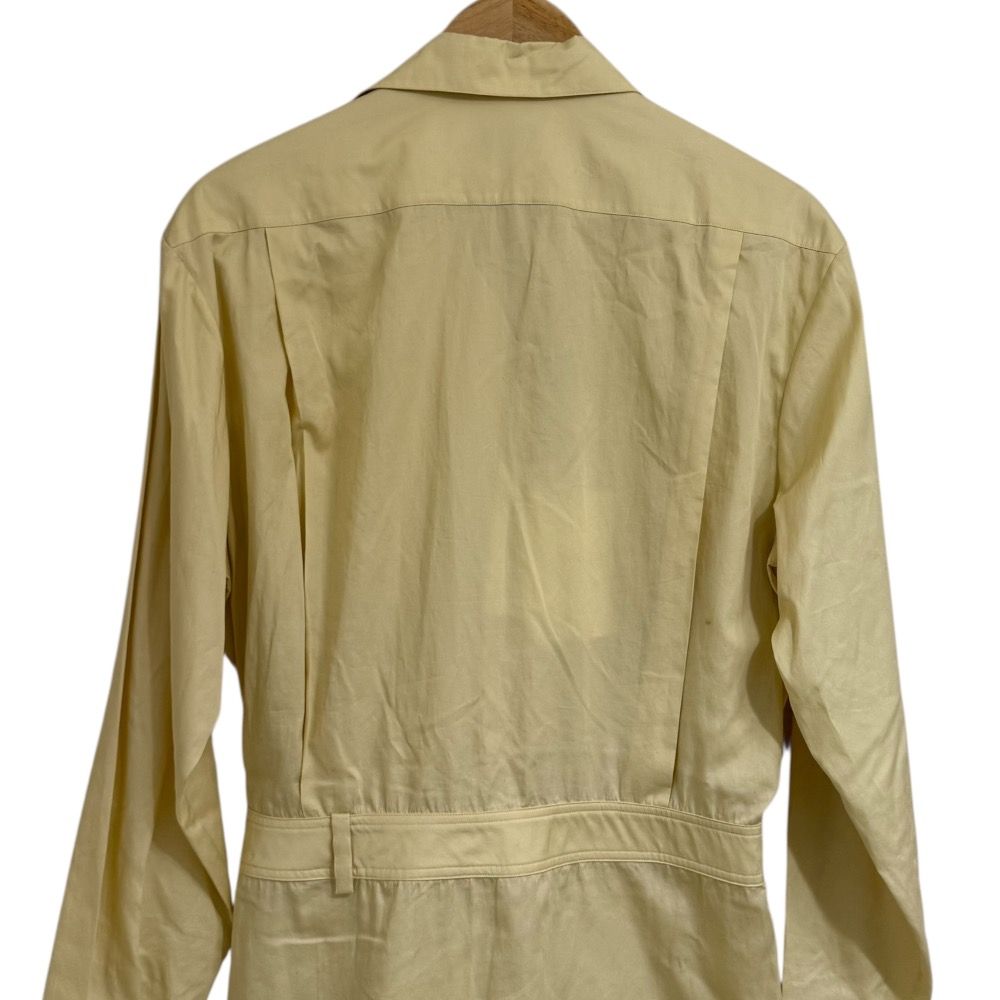 美品　LEMAIRE シャツワンピース 未使用 LEMAIRE ルメール 長袖 ひざ下丈 シャツワンピース 36 イエロー