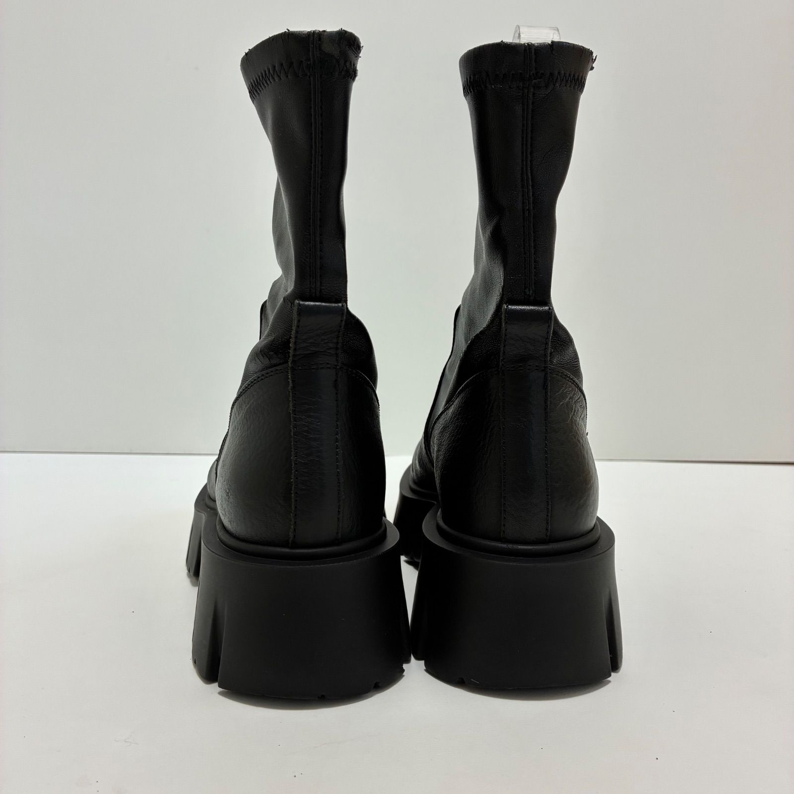  FABIO RUSCONI ファビオルスコーニ トラックソールストレッチブーツ NERO 36 エンジニアブーツ ブーツ