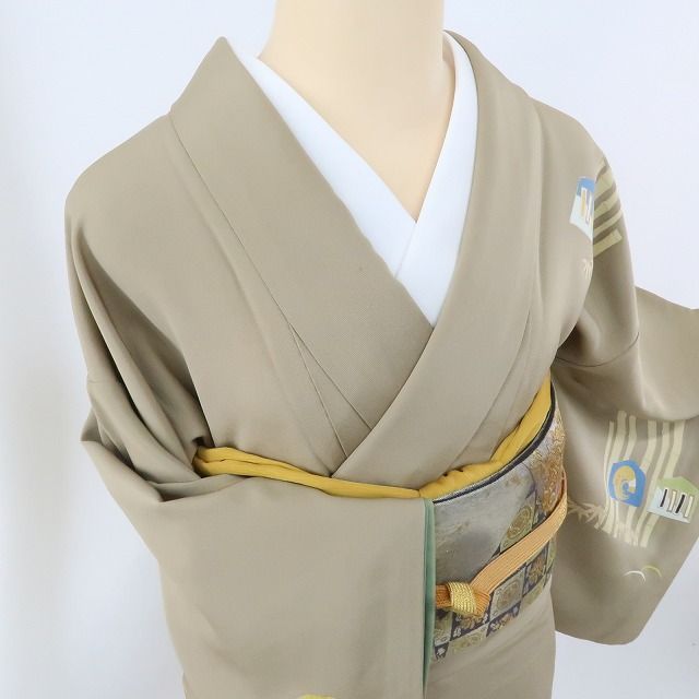 ✾まめ藤✾m482*正絹 舌切り雀 手縫い仕立て 訪問着 - メルカリ ✾まめ藤✾m482*正絹 舌切り雀 手縫い仕立て 訪問着 - メルカリ