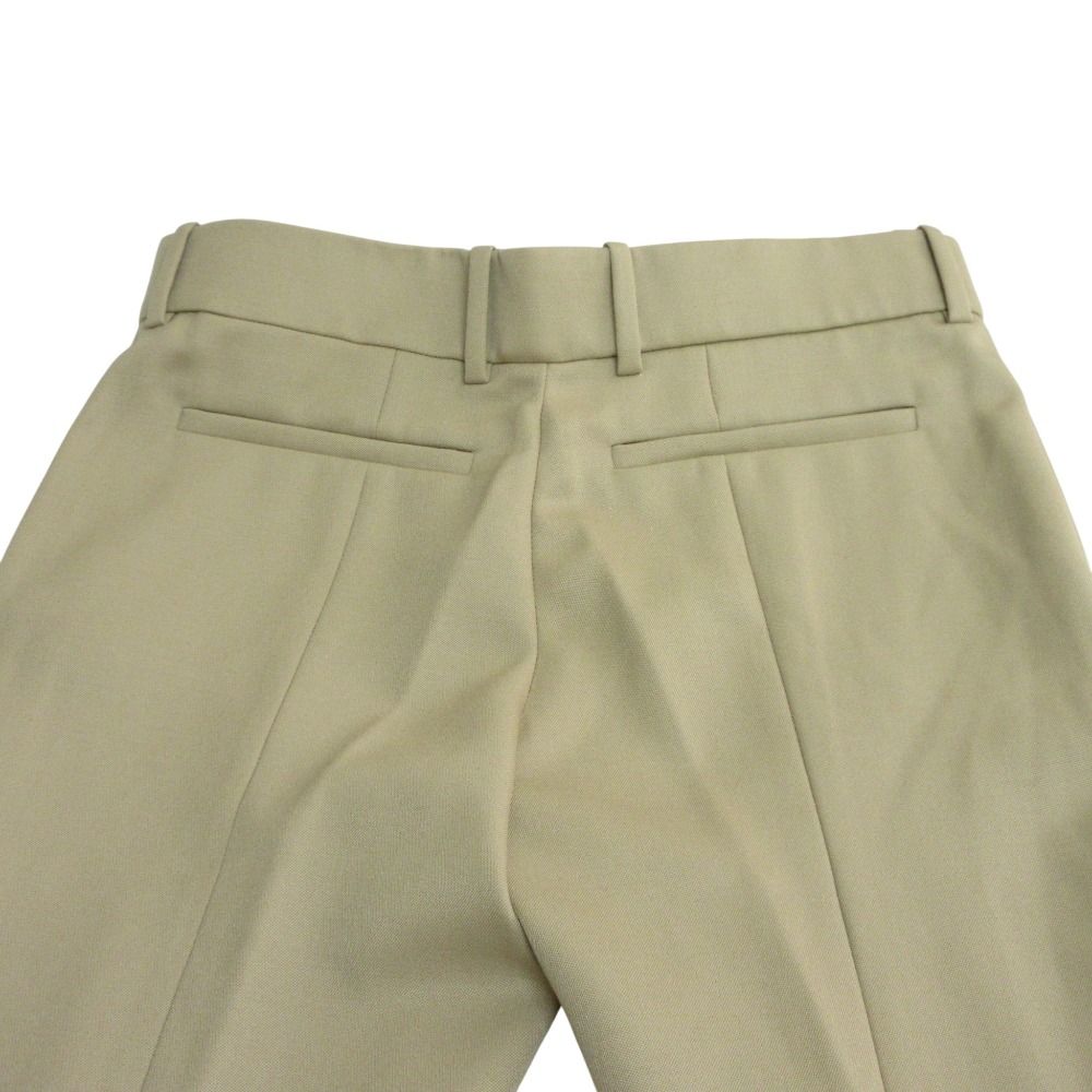  Chloe クロエ センタープレス スラックスパンツ トラウザーズ 36 カーキグリーン レディース 古着 スラックス パンツ