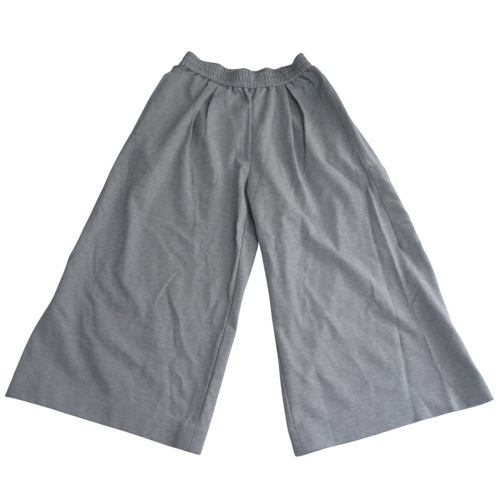 25 SS ADORE アドーア スウェット コンパクトポンチパンツ ガウチョパンツ 531-5230916 サイズ38 グレー レディース 古着