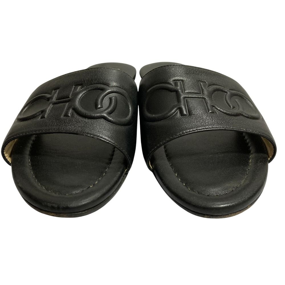 美品 JIMMY CHOO ジミーチュウ レザー フラットサンダル サイズ37 23.5 美品 JIMMY CHOO ジミーチュウ レザー フラットサンダル サイズ37 23.5