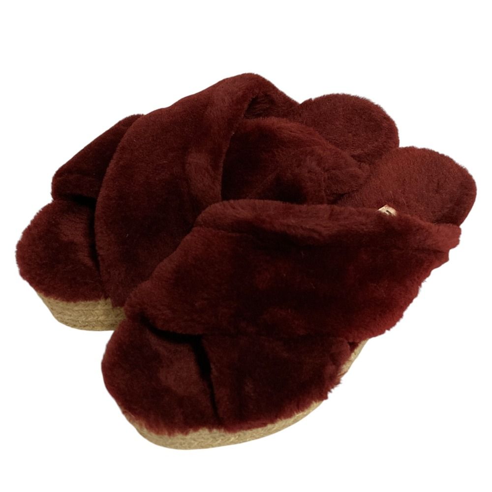 良品 miumiu ミュウミュウ エスパドリーユ プラットフォーム ムートン