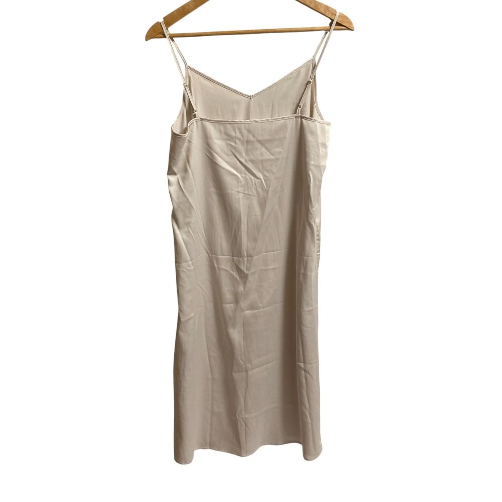  24 SS SNIDEL スナイデル プリント プリーツ ドレス ワンピース サイズ1 ピンクベージュ レディース 古着 ノースリーブ その他