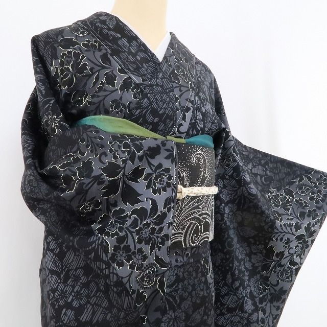 ❁tomihisa❁新品 更紗 着物 正絹“夢の続きに夢を見る今をときめく更紗