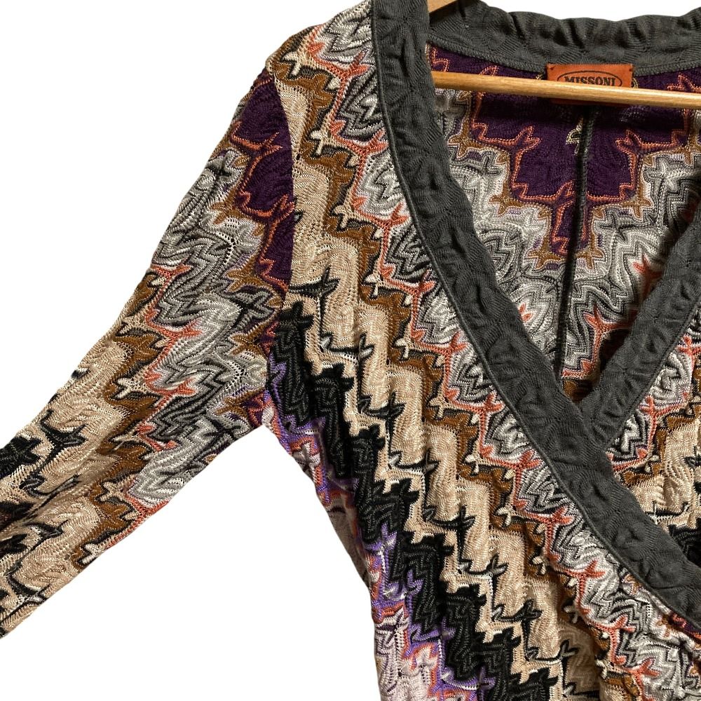 新品同様 MISSONI ミッソーニ シェブロン ニット カシュクール