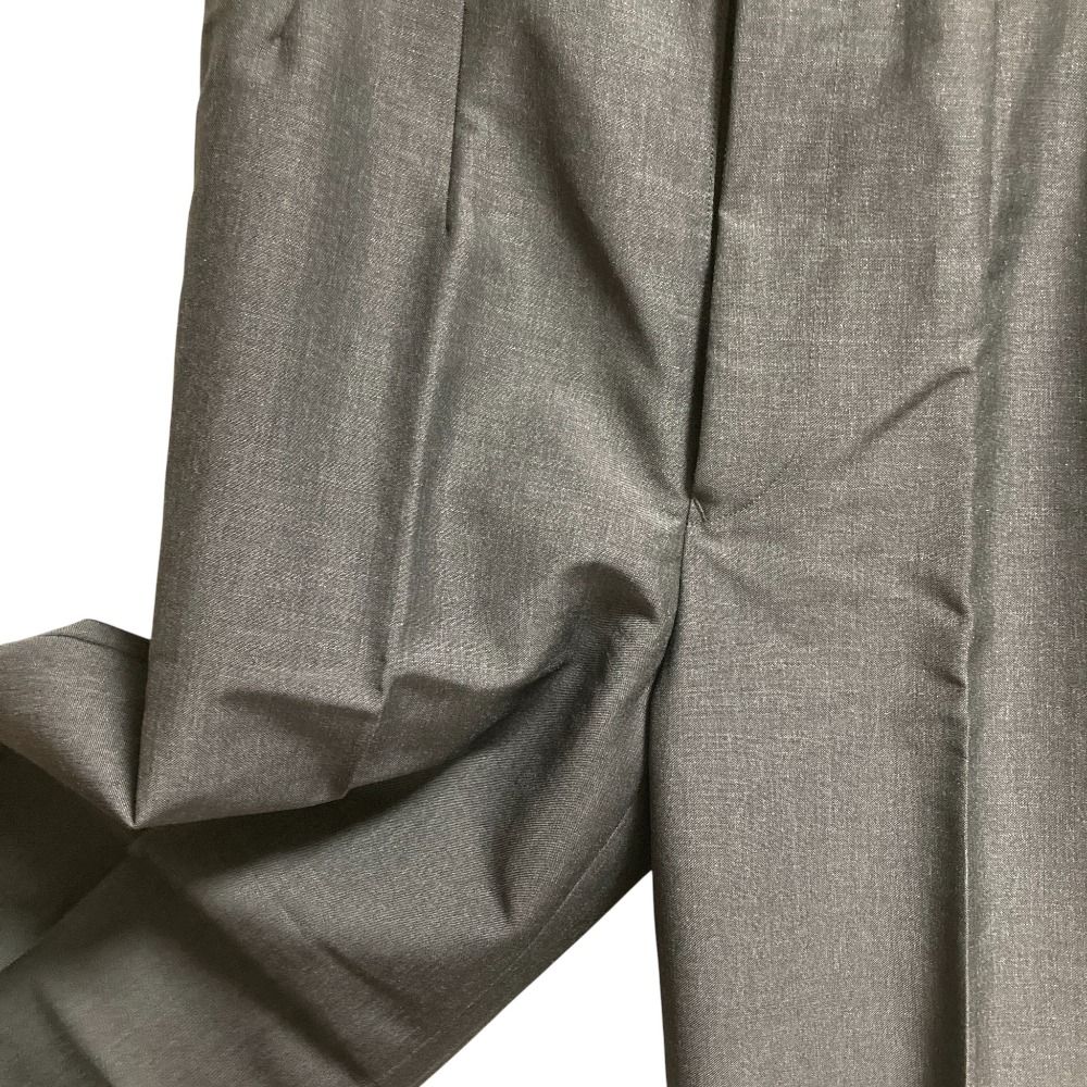 23 SS Drawer ドゥロワー モヘア×ウール センタープレス ワイドスラックス パンツ 6514-236-1294 サイズ36 グレー レディース 古着