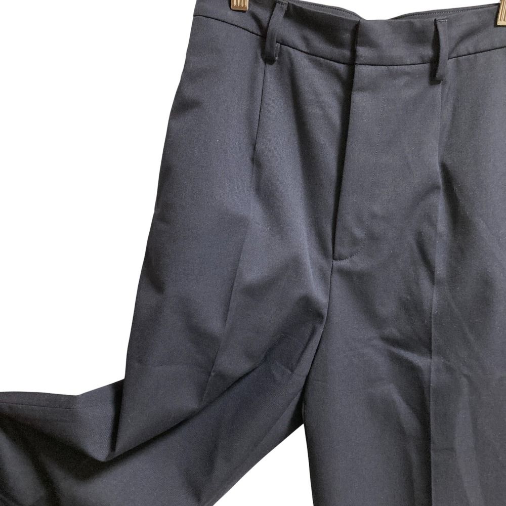 24 SS MUSE Deuxieme classe ミューズ ドゥーズィエムクラス ワイドパンツ サイズ34 ネイビー レディース 古着