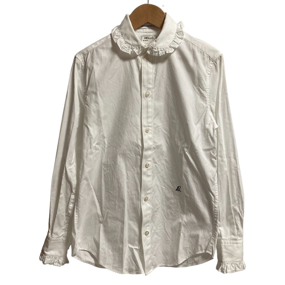 良品 23AW MADISONBLUE マディソンブルー ROUND COLLAR FRILL SH L.OX