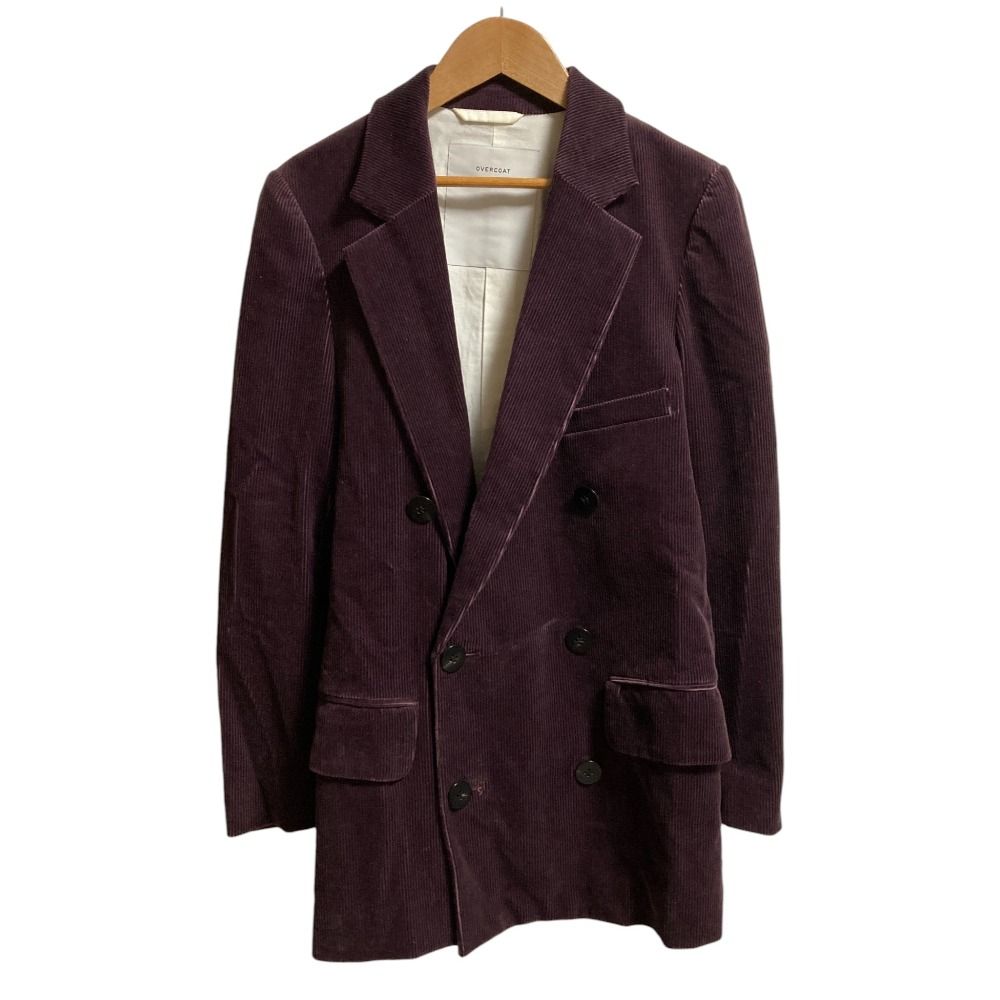 オーバーコート Corduroy Double Breasted Jacket テーラードジャケット F 23 J 021 DWCD サイズ00 ワインレッド メンズ レディース 古着