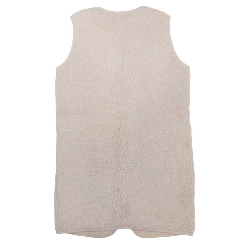 COLD BREAKER コールドブレーカー ボア フリース ロングベスト ジャケット ジップアップ ウール L ベージュ レディース 古着