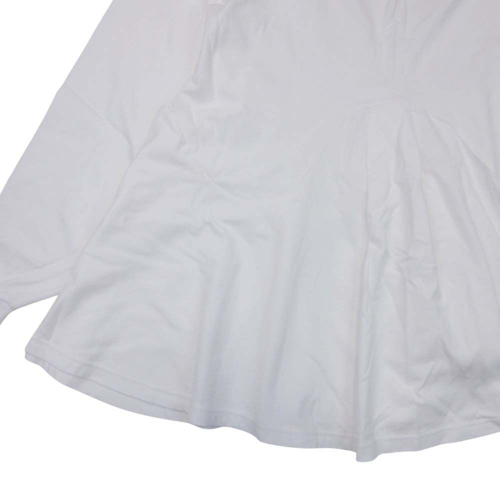  ENFOLD エンフォルド ボリューム フ プルオーバー 長袖 ロングスリーブ チュニック カットソー Tシャツ 38 白 ホワイト レディース 古着 長袖 チュニック