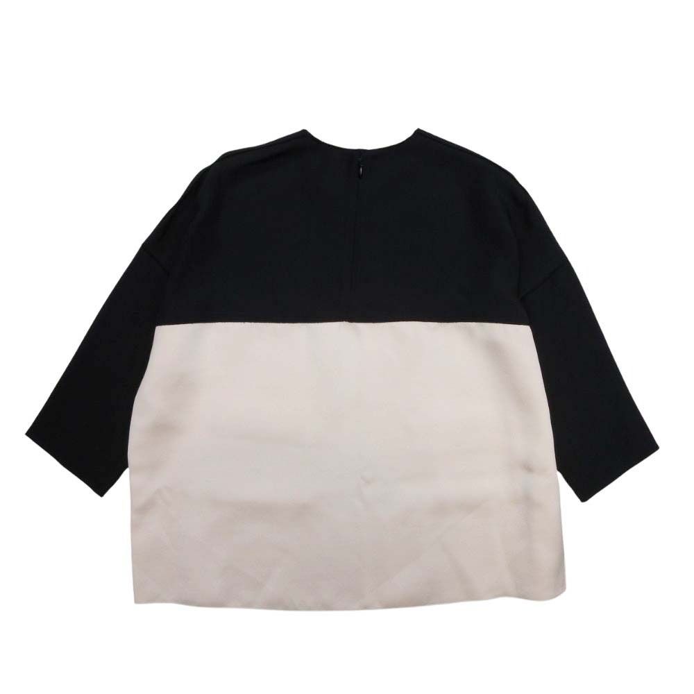 美品 フィービー期 CELINE セリーヌ 七分袖 バイカラー シルク プル