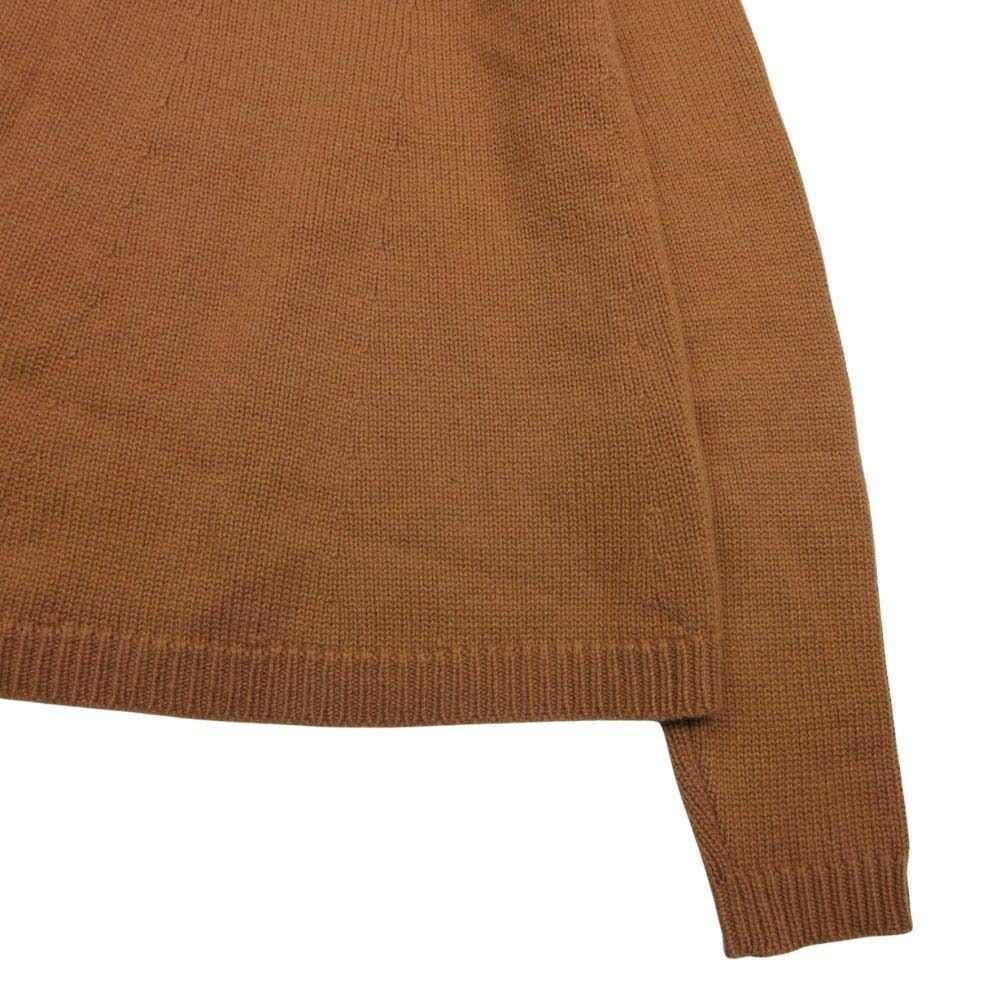  VALENTINO ヴァレンティノ カシミヤニット クルーネック ロングスリーブ フ ミドルゲージ セーター S ブラウン レディース 古着 長袖 ニット セーター