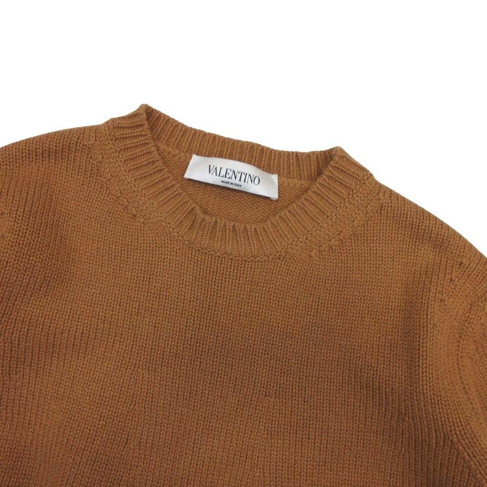 美品 VALENTINO ヴァレンティノ カシミヤニット クルーネック ロング