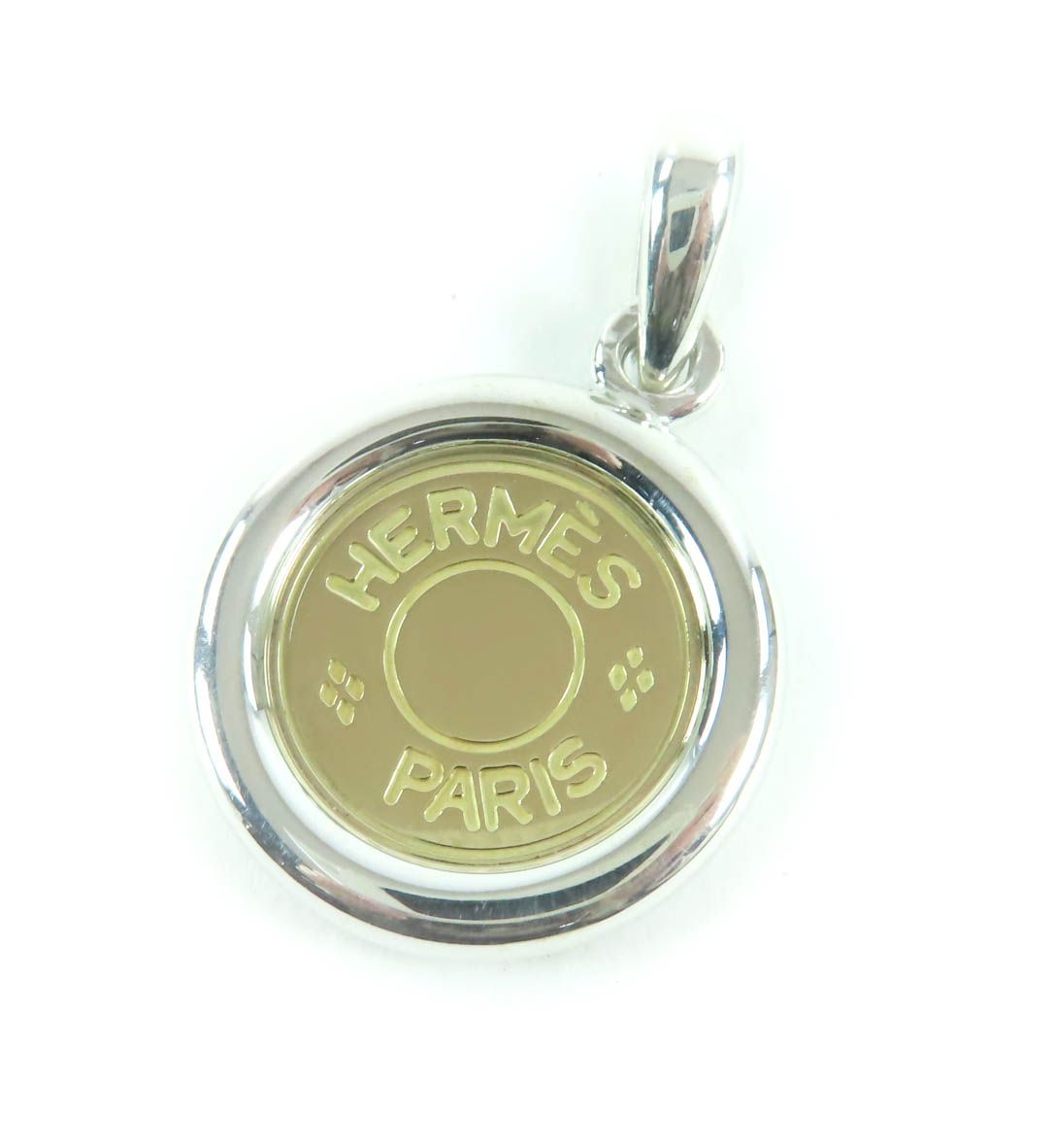 【極美品】HERMES エルメス セリエ ネックレス ペンダントトップ K18 HERMES（エルメス） セリエ ネックレス 18金 K18 シルバー レディース
