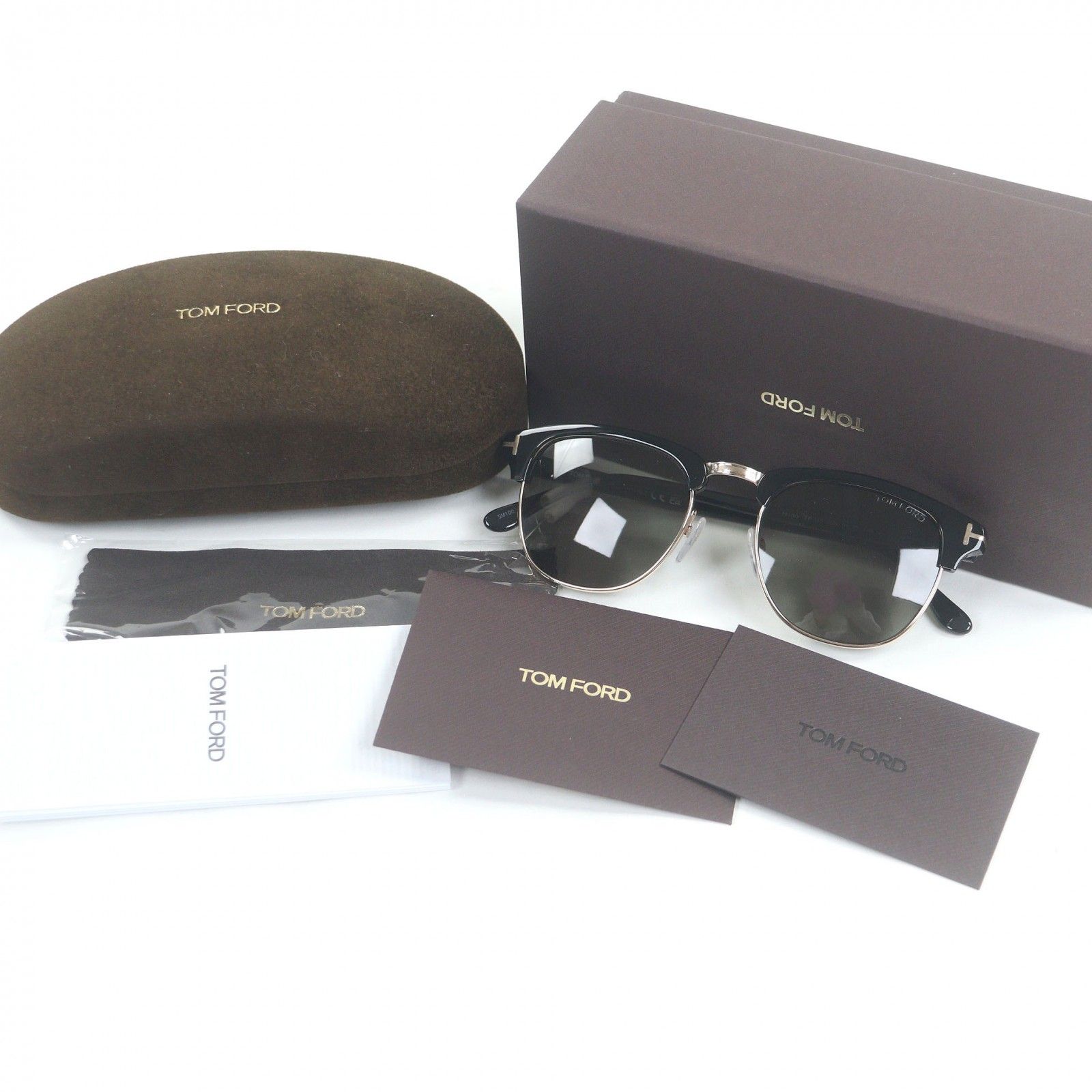 極美品□TOM FORD トムフォード TF248 Henry ハーフリム ダニエル