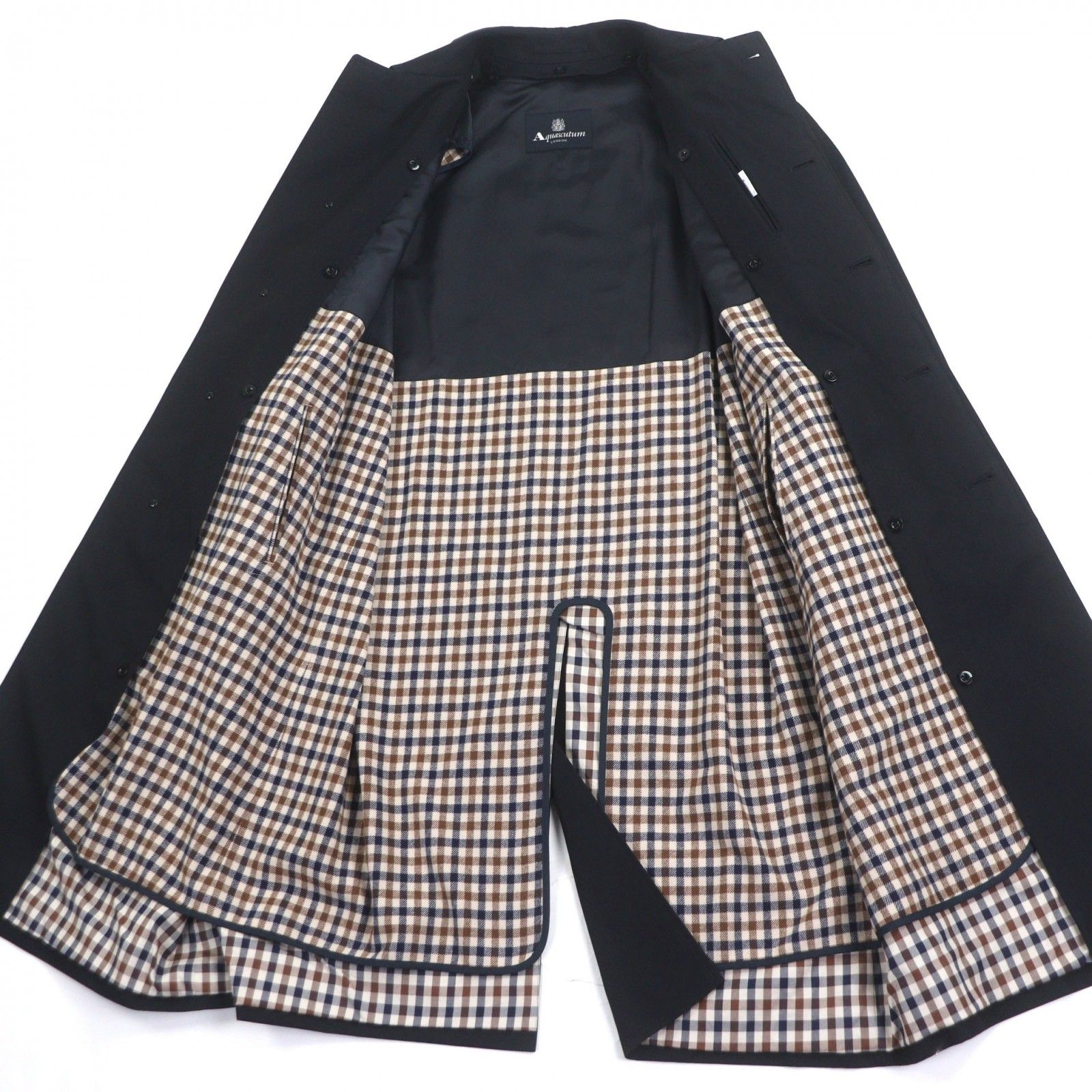 アクアスキュータム ステンカラーコート ライナー付き カシミヤ シルク混 比翼 楽天市場】Aquascutum【アクアスキュータム】定価286,000円（税込