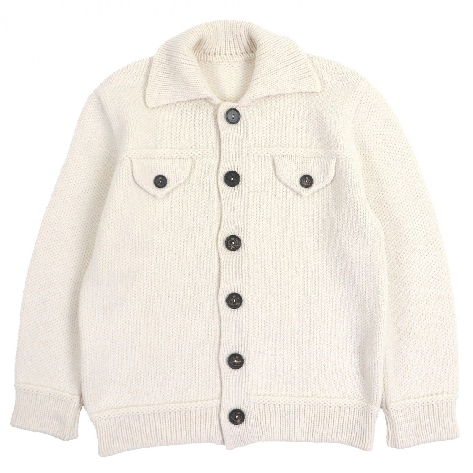 美品▽Lucien Pellat-Finet ルシアンペラフィネ カシミヤ100% 襟付き