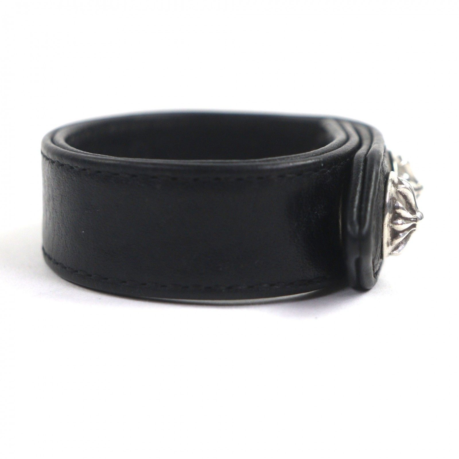 美品▽CHROME HEARTS クロムハーツ 3ボタン2スナップ レザー 925