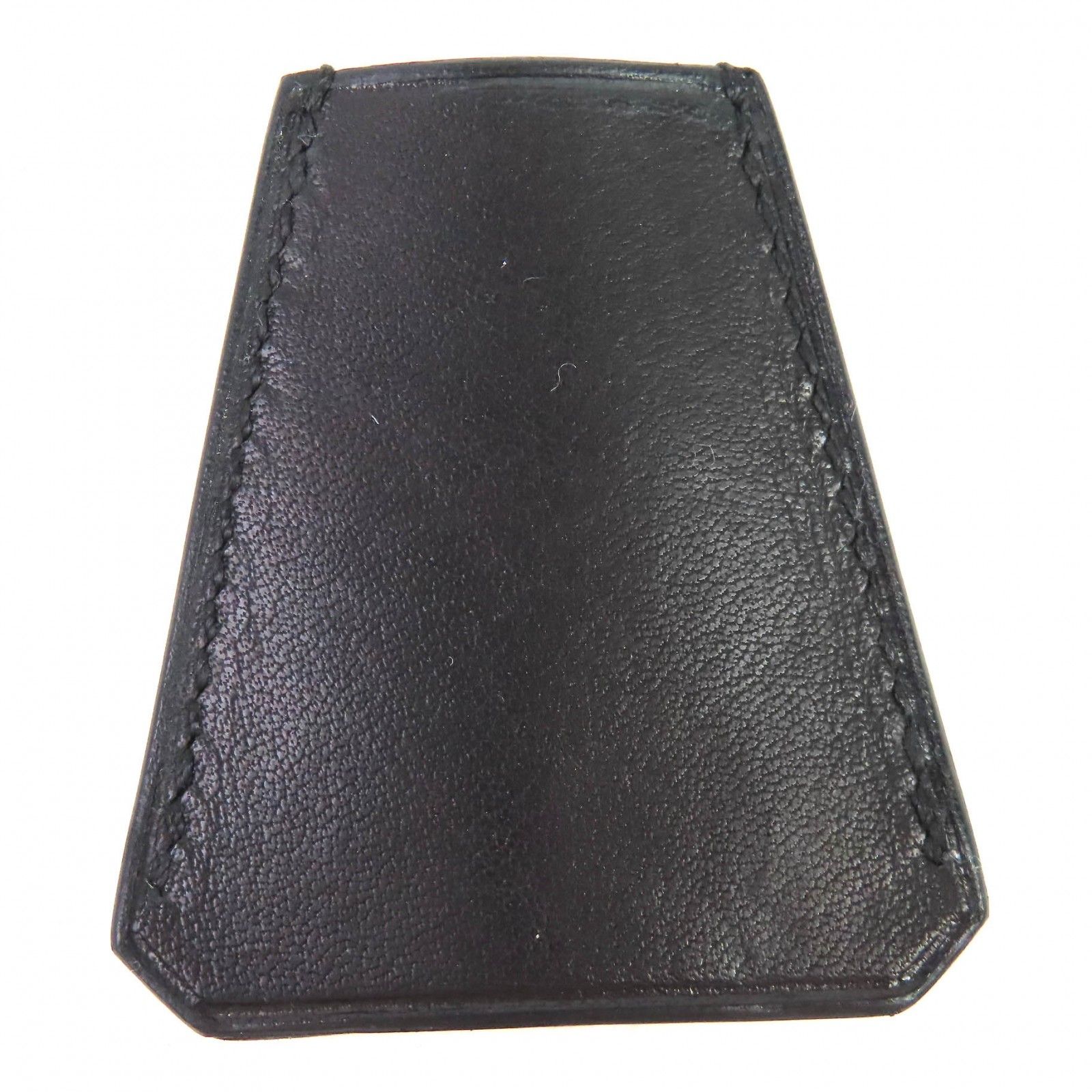 HERMES エルメス レザー ケリーウォッチ用 クロシェット ネックレス ブラック き メンズ