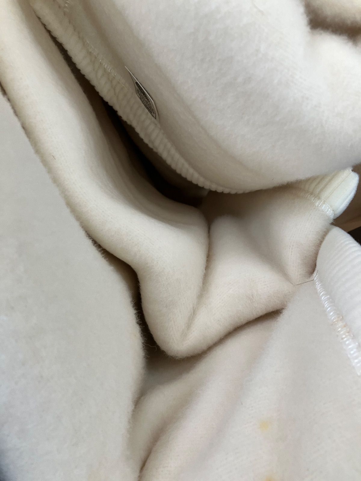 O-1992 未使用 カシミア混ラムウール純毛毛布 カシミヤ 冬 暖か