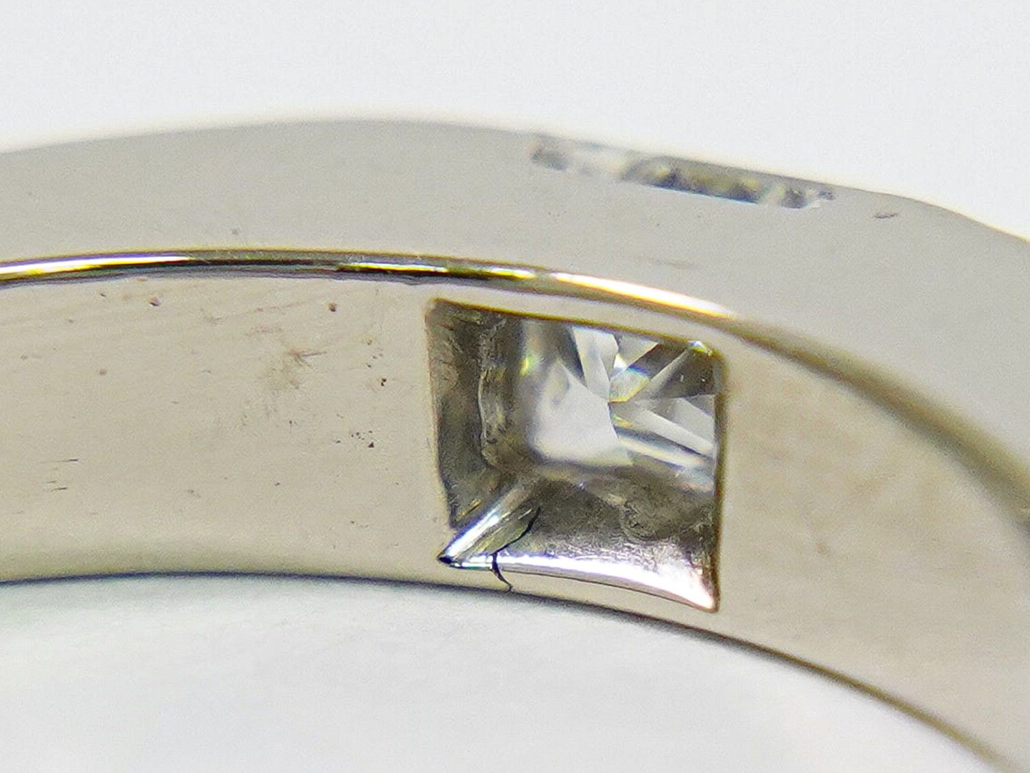  カルティエ Cartier タンク ダイヤモンド 0 25 ct 750 WG リング 指輪 52 12号 ホワイトゴールド Tank ジュエリー フォロー割 リング 指輪 アクセサリー