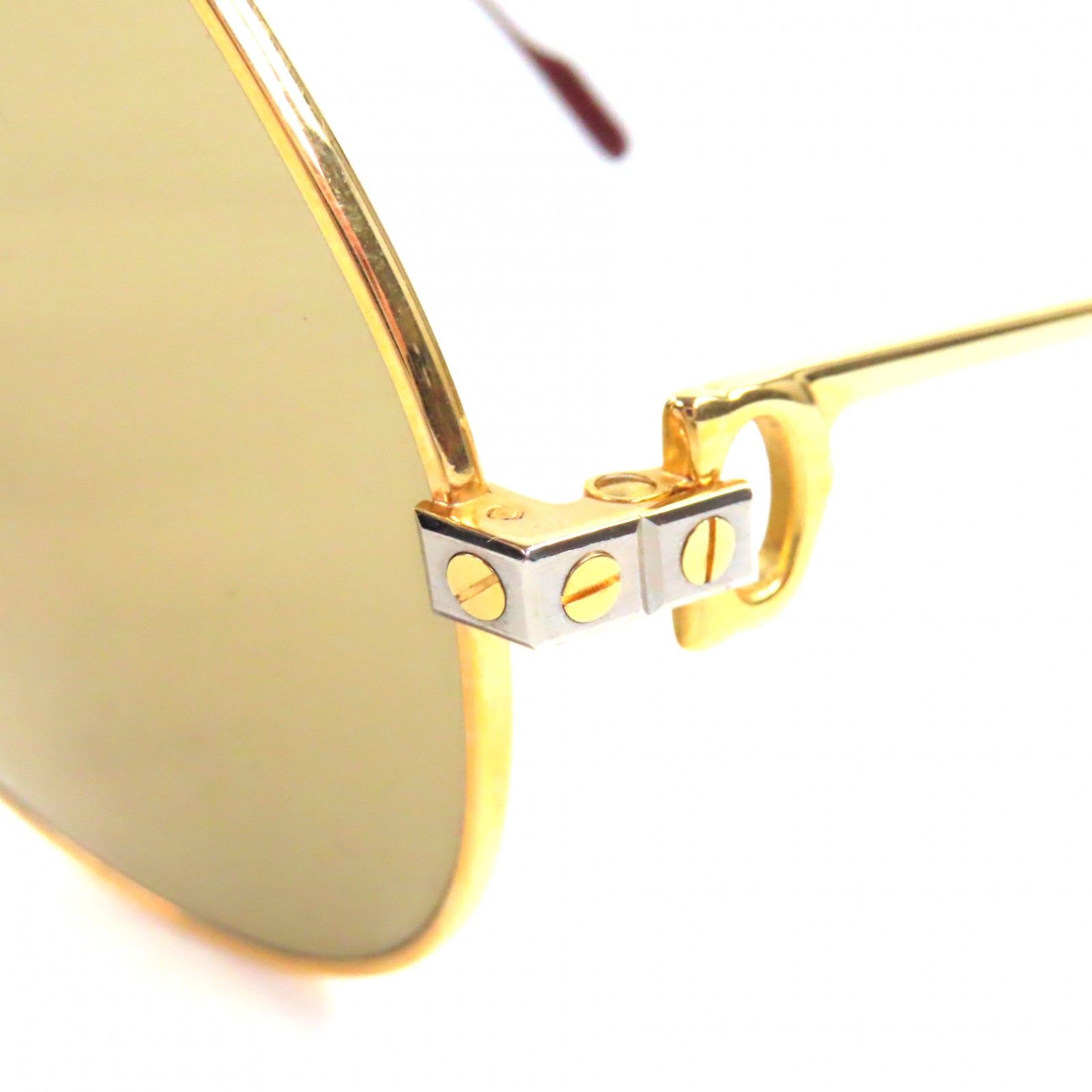 CARTIER カルティエ ティアドロップ ツーブリッジ ゴールド サングラス Cartier（カルティエ） トリニティ 140 62/14 ティアドロップ