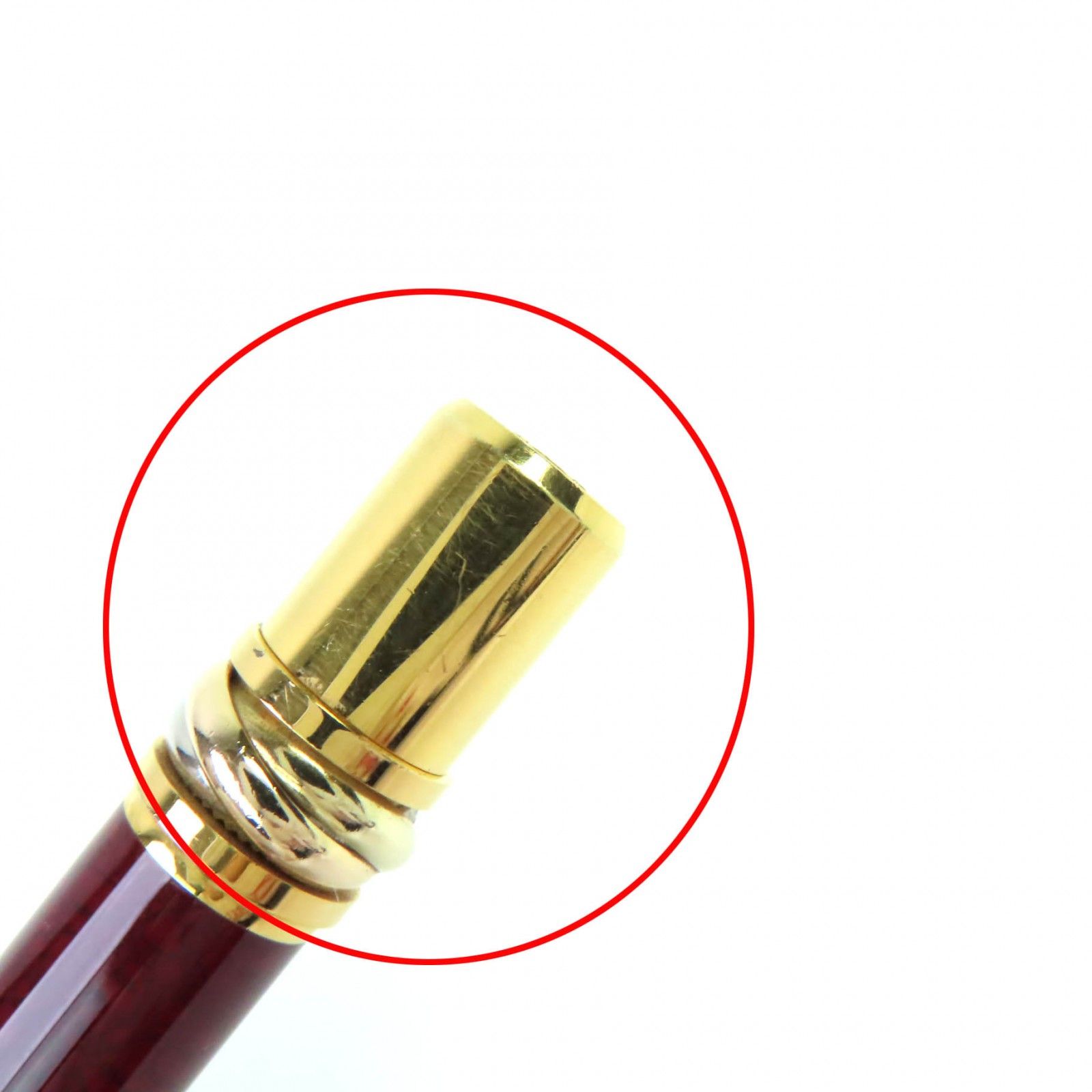 良品△Cartier カルティエ トリニティ マーブル柄 ツイスト式