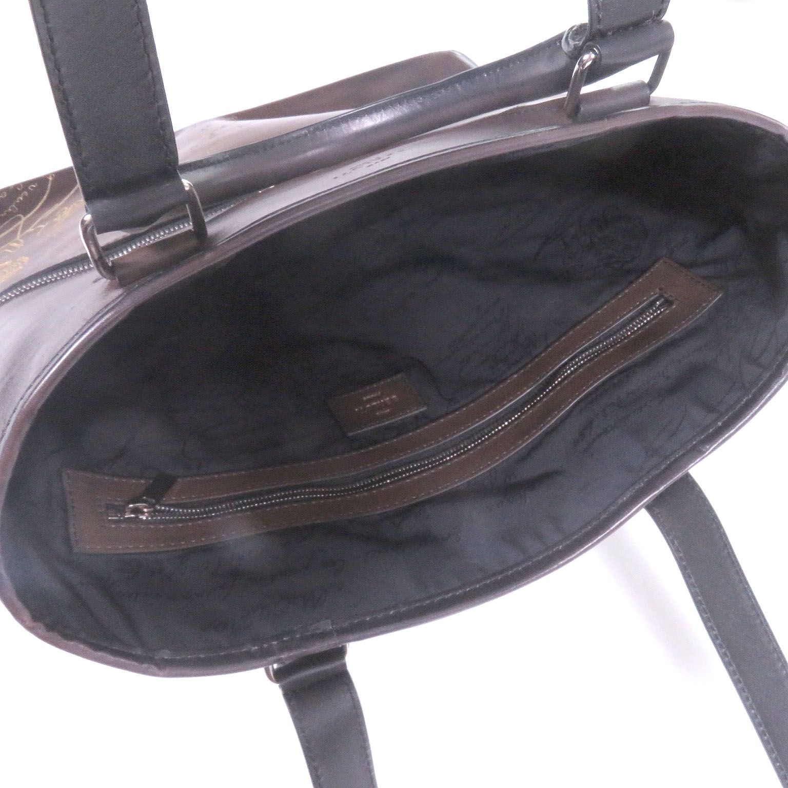 美　Berluti ゴールデンパティーヌ　カリグラフィトゥジュール　トートバッグ 美品□BERLUTI ベルルッティ カリグラフィ トゥジュール バーティカル