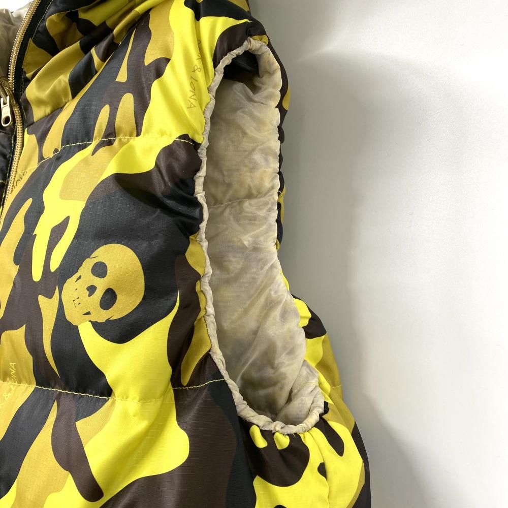 MARIK & TONA イエロー・カモフラージュ ダウンベスト MARIK & TONA