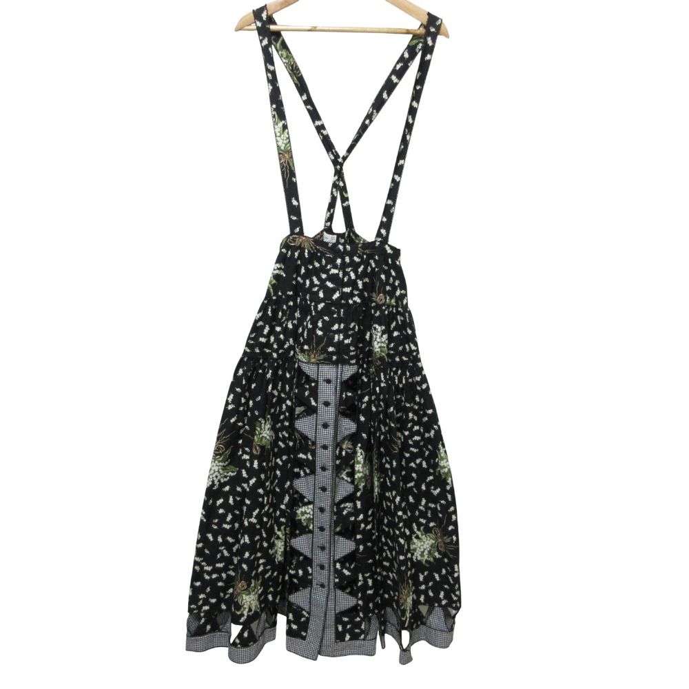 美品 KANEKO ISAO カネコイサオ フラワープリント ジャンパースカート