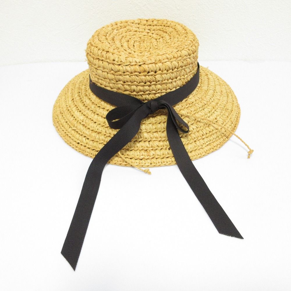 ラフィアハット ナチュラル