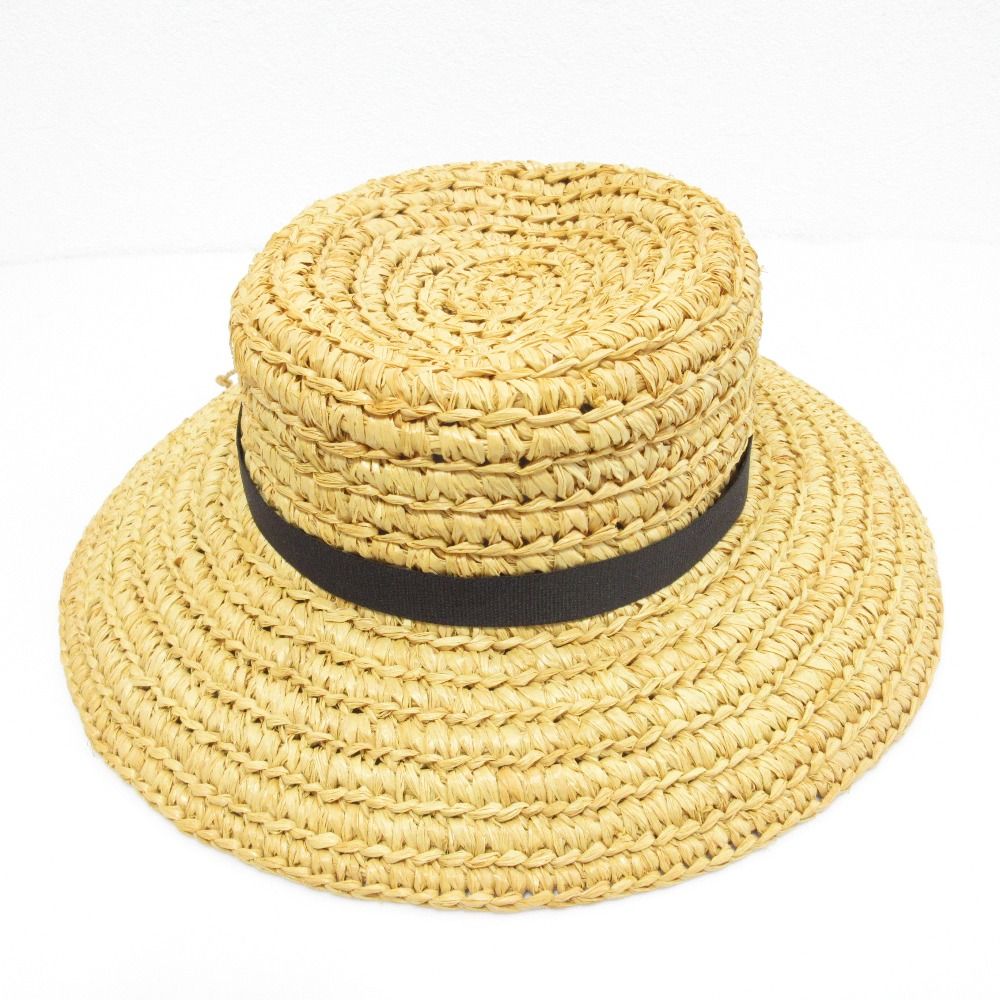 HELEN KAMINSKI ヘレンカミンスキー CORSICA ラフィアハット ナチュラル レディース 古着