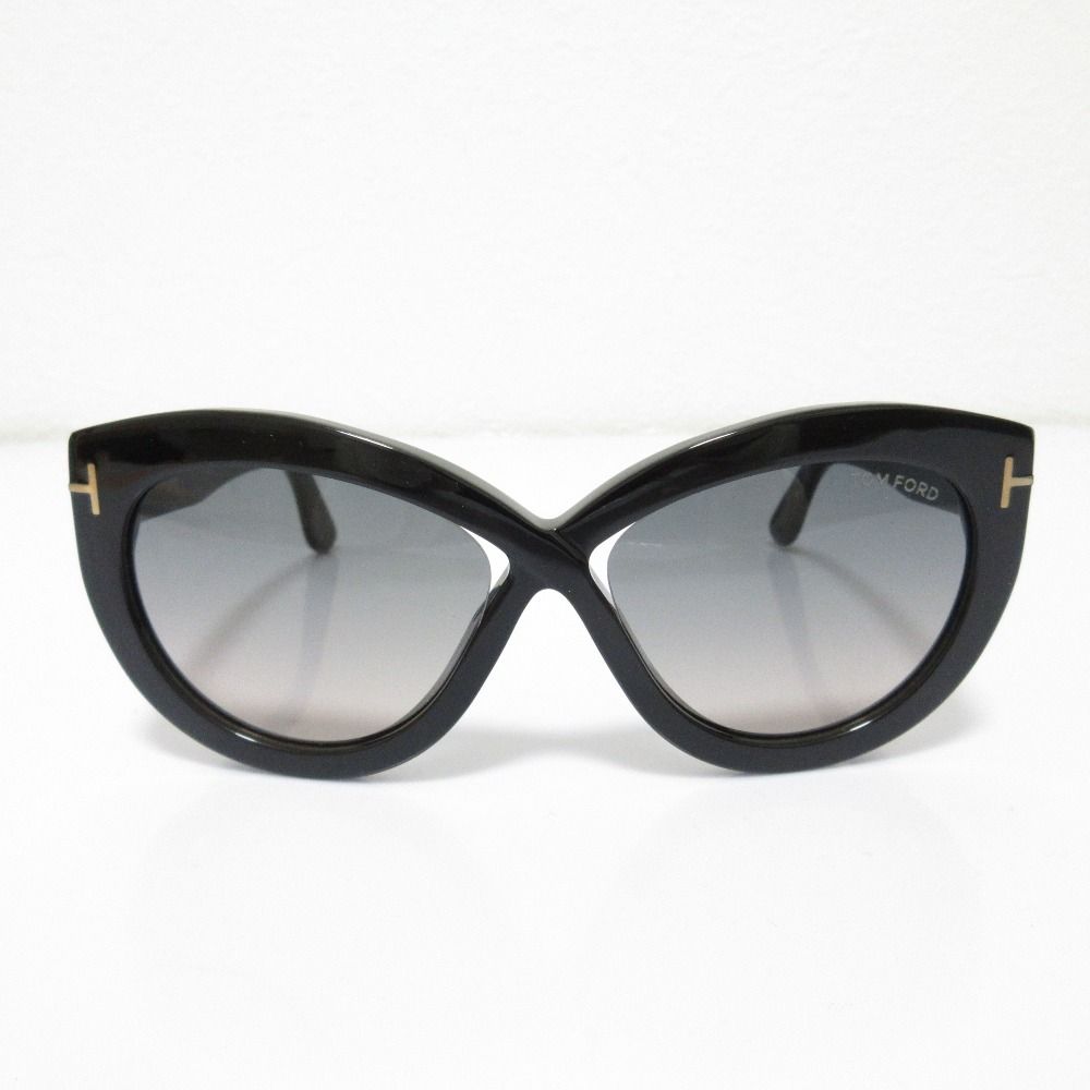 TOM FORD トムフォード Diane 02 サングラス TF 577 01 B ブラック レディース 古着