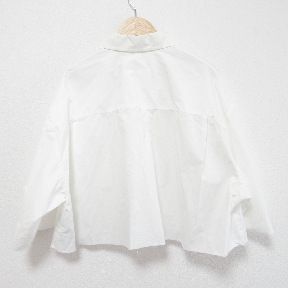 MM 6 Maison Margiela エムエムシックス メゾンマルジェラ ショート丈シャツ ブラウス サイズ38 ホワイト レディース 古着