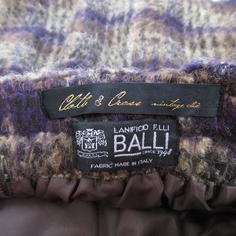 アルパカブレンドチェックスカート