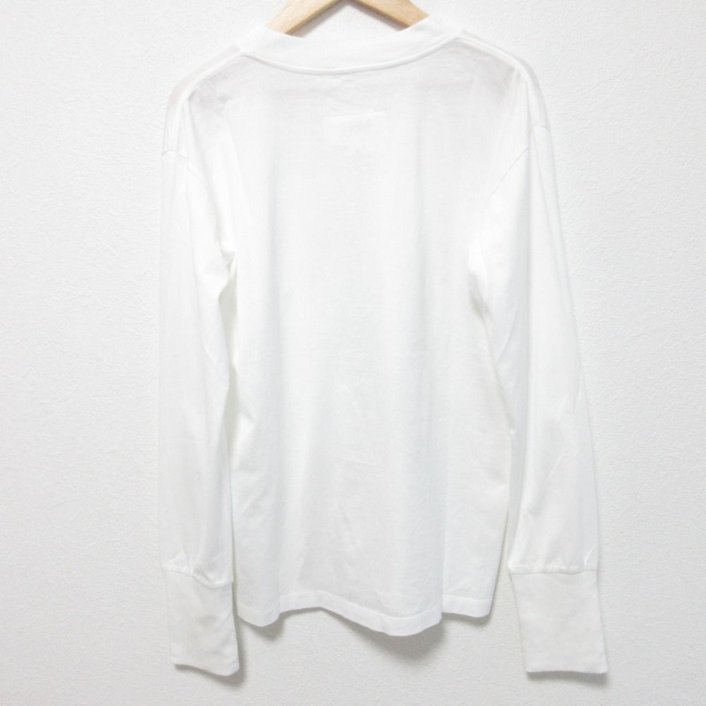 MM 6 Maison Margiela エムエムシックス メゾンマルジェラ スペードプリント ロングスリーブ Tシャツ サイズS ホワイト レディース 古着