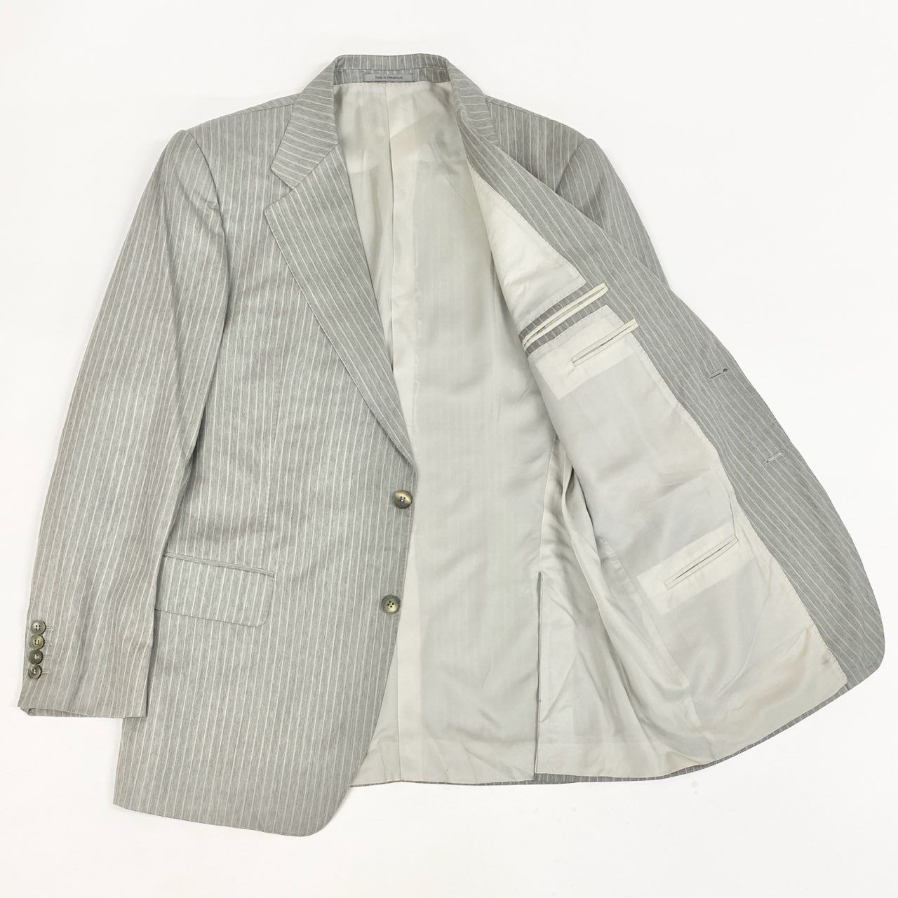 9L19 GUCCI グッチ スイス製 セットアップ スーツ ストライプ 大きい