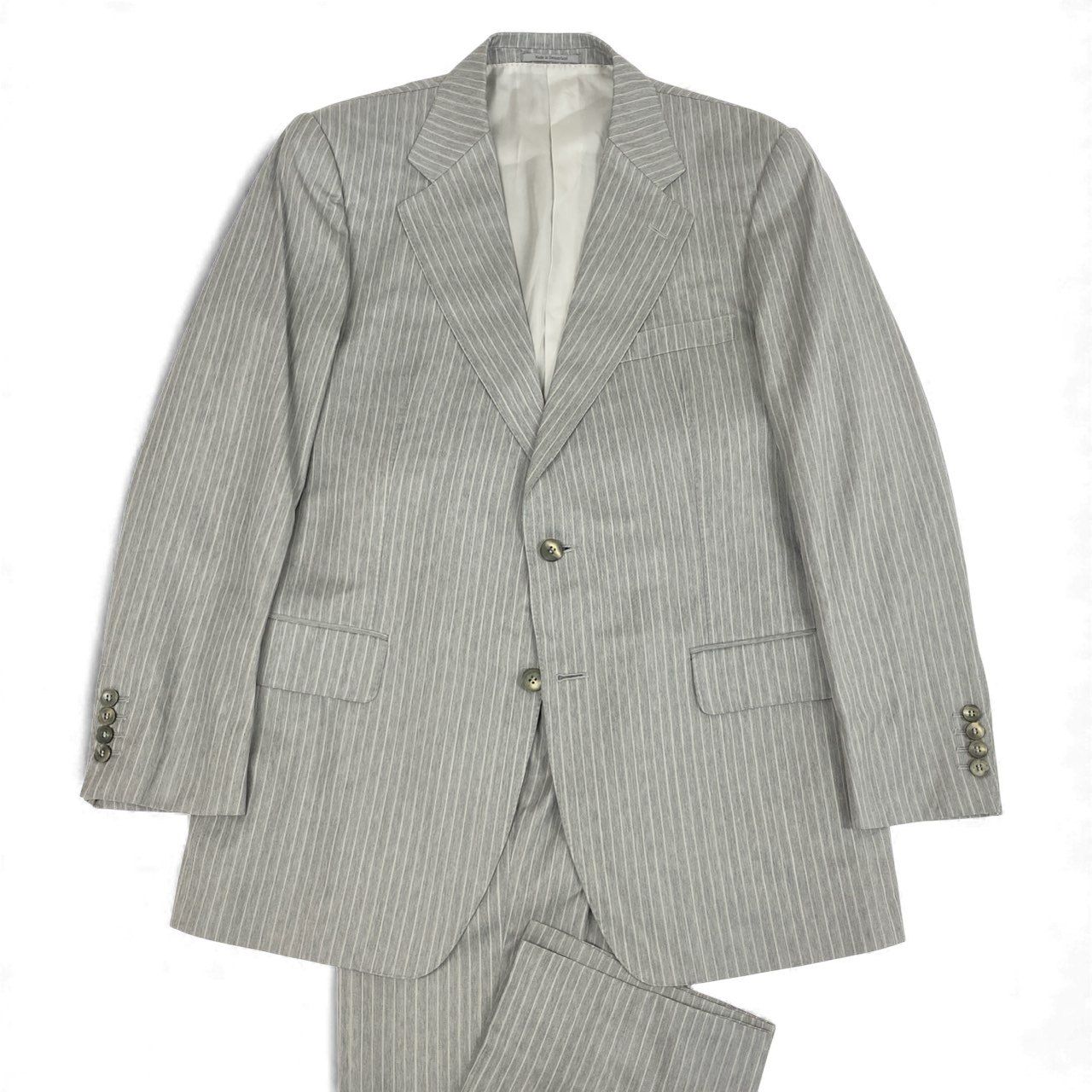 9L19 GUCCI グッチ スイス製 セットアップ スーツ ストライプ 大きい