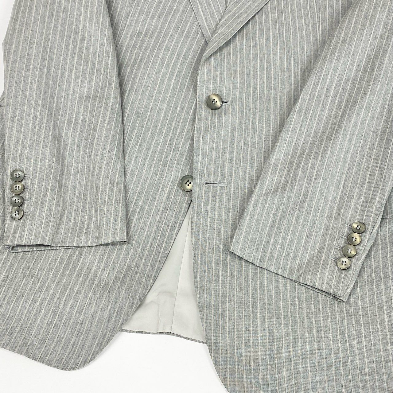 9L19 GUCCI グッチ スイス製 セットアップ スーツ ストライプ 大きい