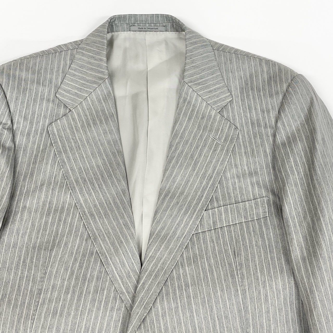 9L19 GUCCI グッチ スイス製 セットアップ スーツ ストライプ 大きい