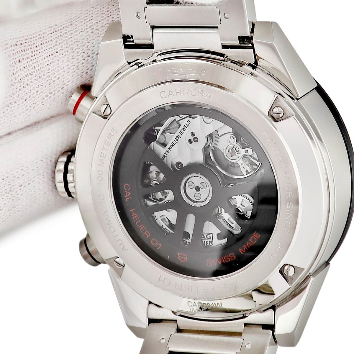  タグホイヤー 腕時計 CAR 201 W BA 0714 鑑定済み ブランド 自動巻き時計 腕時計(アナログ)
