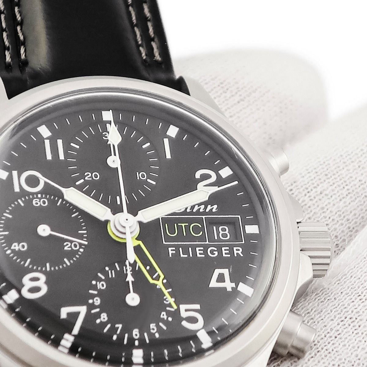  ジン 腕時計 356 FLIEGER UTC 鑑定済み ブランド 自動巻き時計 腕時計(アナログ)