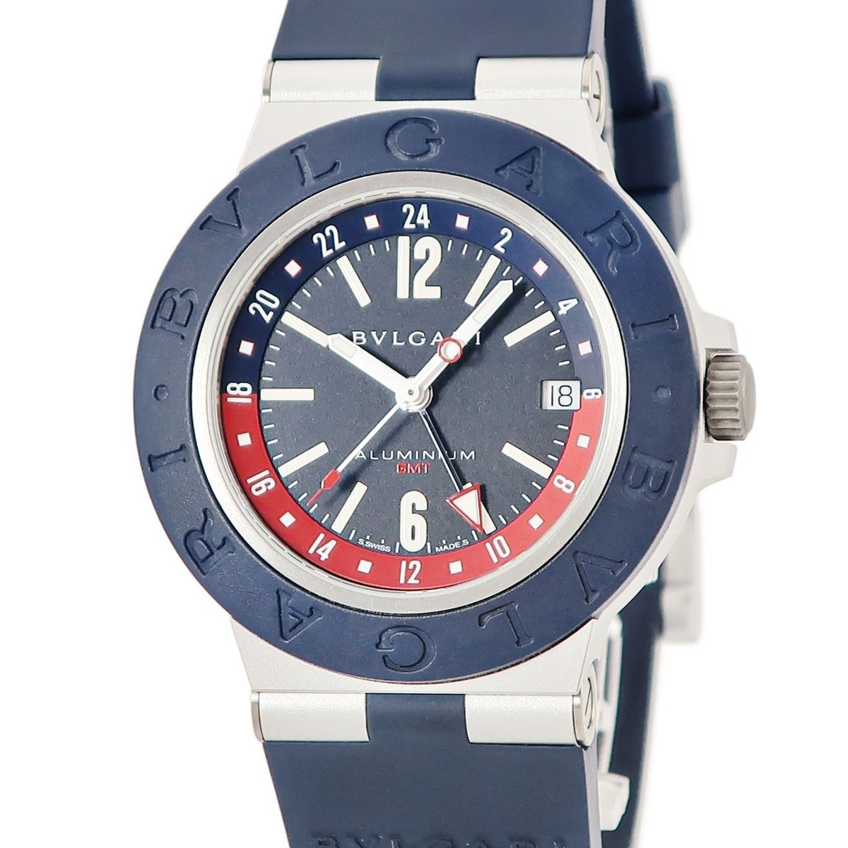 ブルガリ 腕時計 103554 BB40ATGMT 鑑定済み ブランド