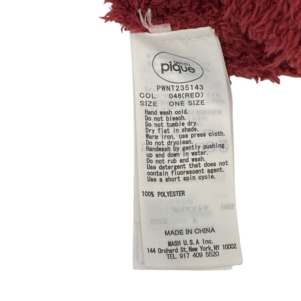  23年モデル gelato pique ジェラートピケ ハートプルオーバートップス ショートパンツ セットアップ サイズONE レッド レディース 古着 その他 セットアップ