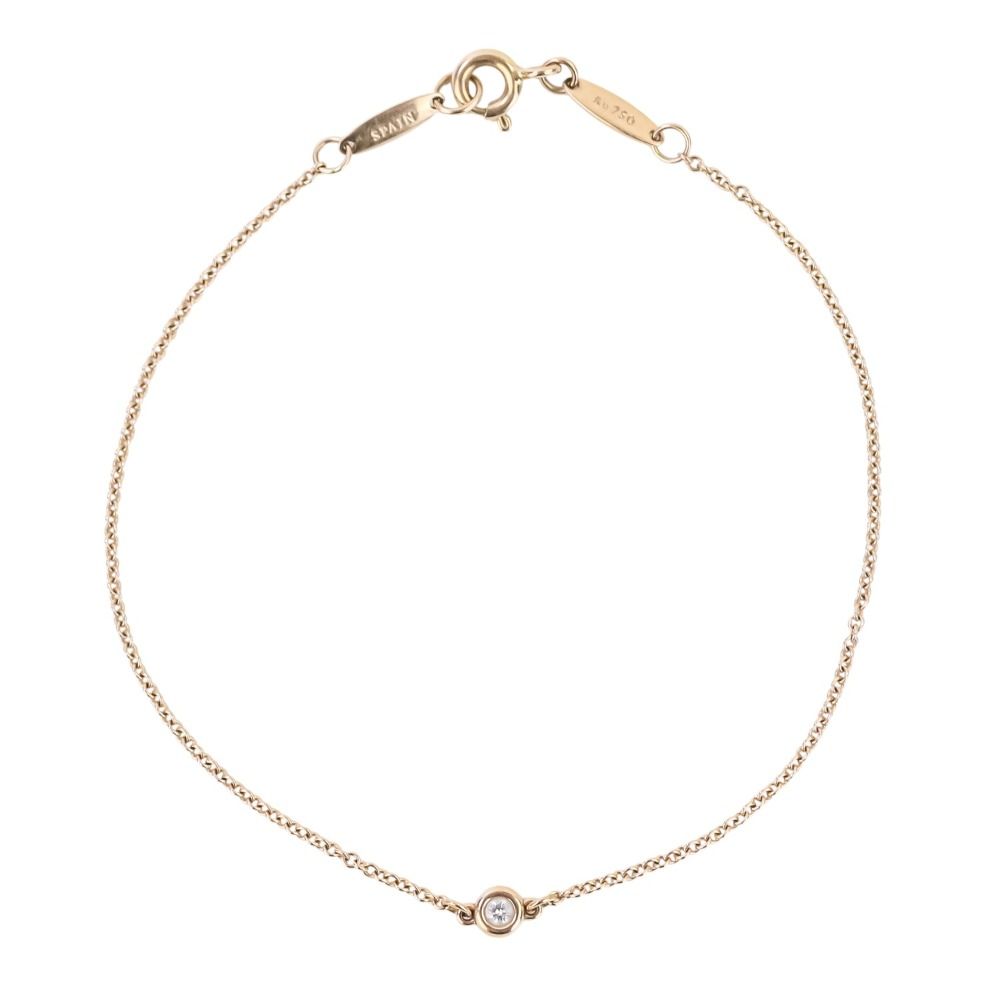 美品 Tiffany & Co. ティファニー バイザヤード 1Pダイヤモンド