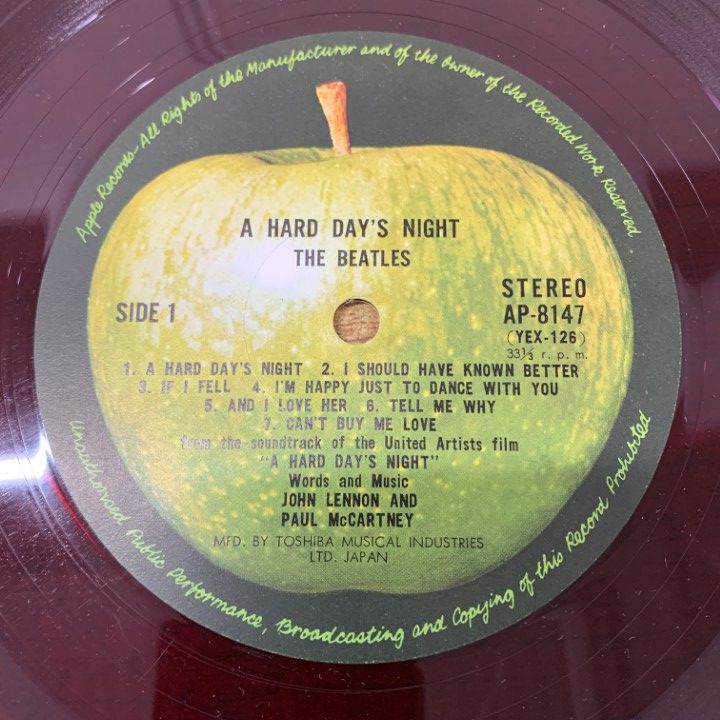 △01)【1点限り!】【赤盤・帯付き】ザ・ビートルズ/The Beatles/A Hard